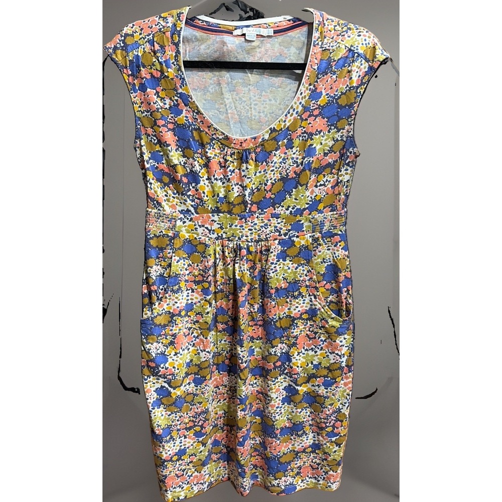 Boden Jersey Floral Print Dress Sz 6 WH613. Cottagecore, Soft girl